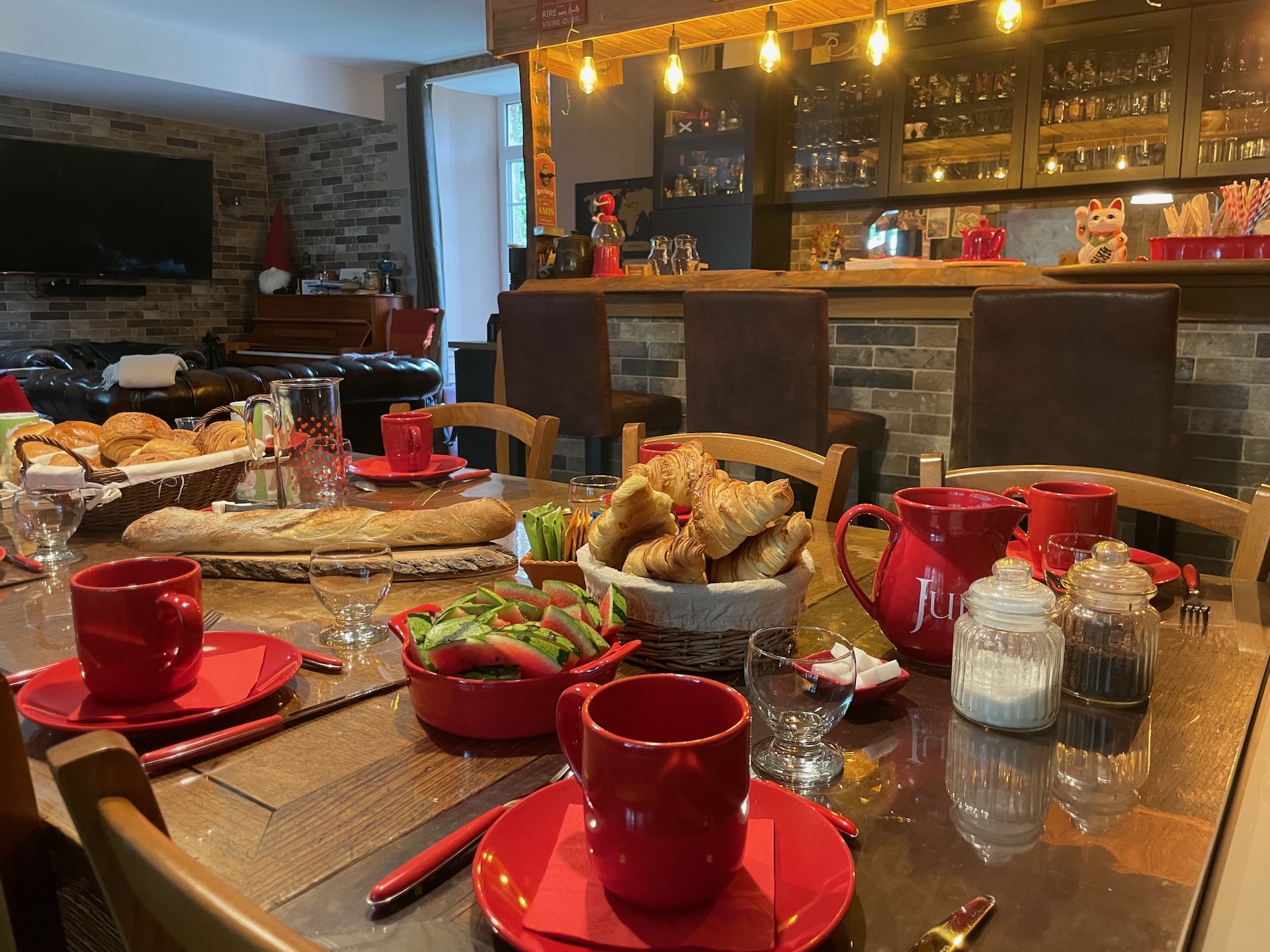 Breakfast at Manoir de la Grand’Cour